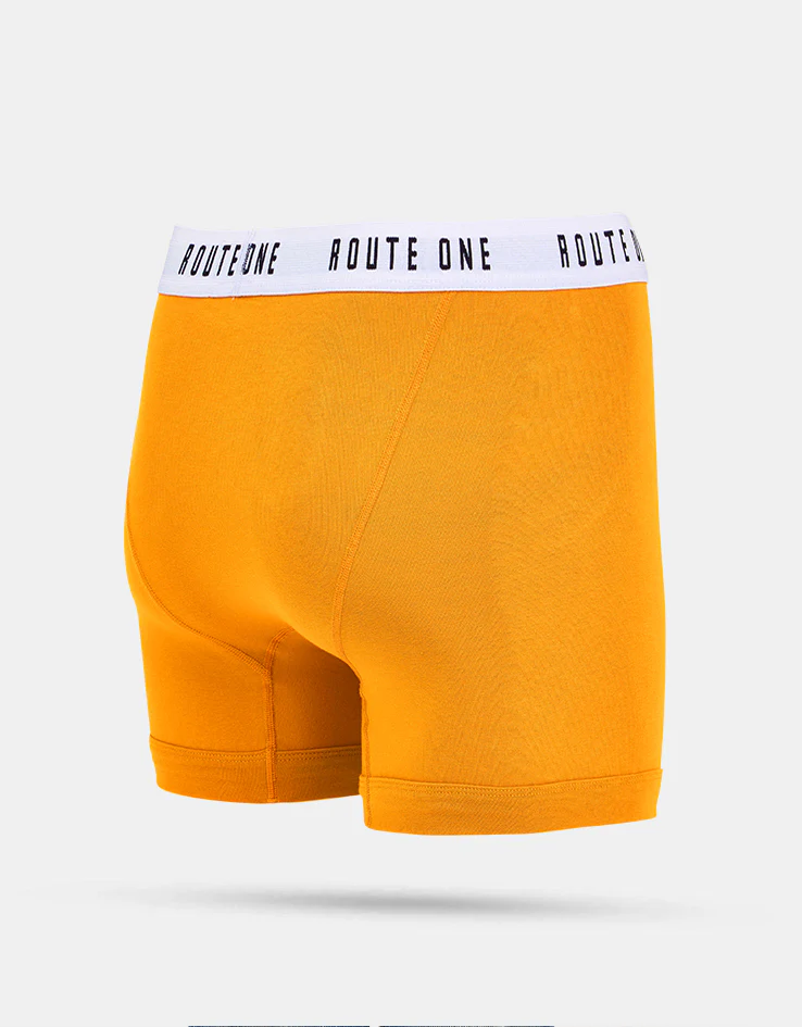Route One Classic Boxer Shorts 2 Pack - Orange Zest/Classic Navy - Image 5