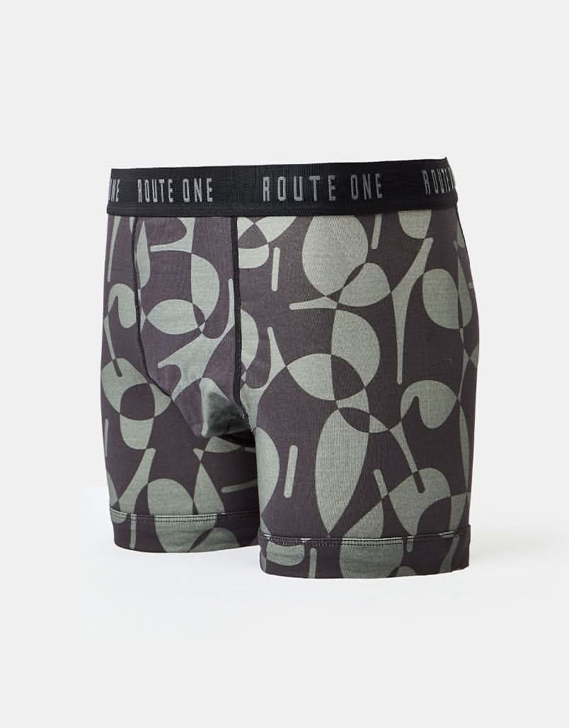 Route One Classic Boxer Shorts 2 Pack - Tropical/Letters - Image 3