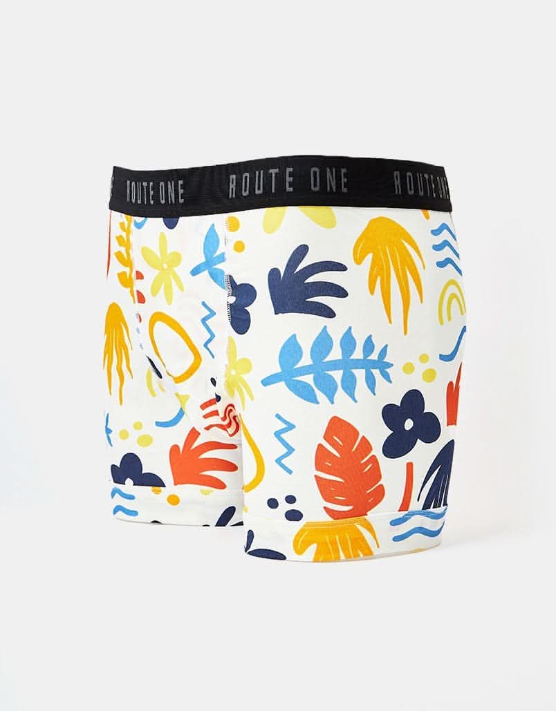 Route One Classic Boxer Shorts 2 Pack - Tropical/Letters - Image 5