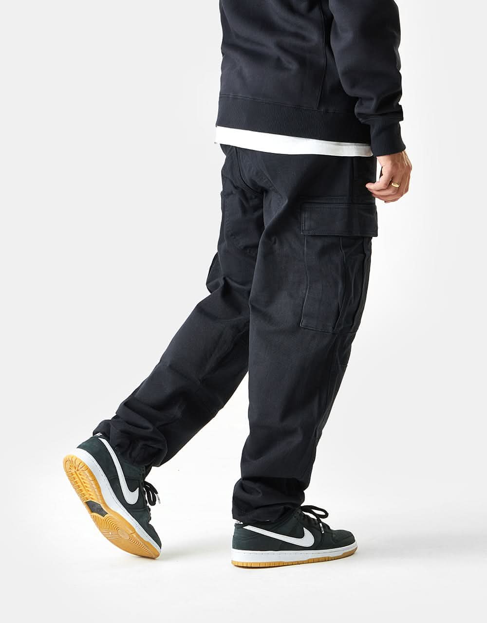 Route One Classic Cargo Pants - Black - Image 5