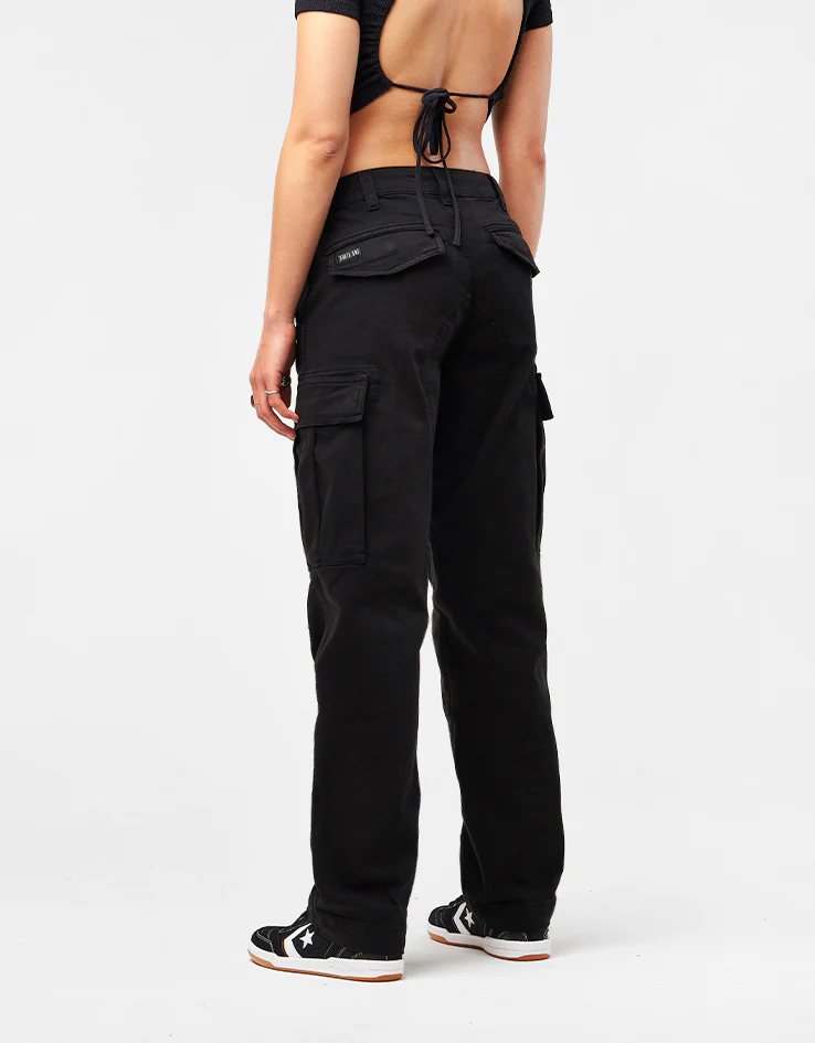 Route One Classic Cargo Pants - Black - Image 9