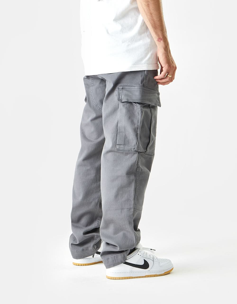 Route One Classic Cargo Pants - Charcoal - Image 4