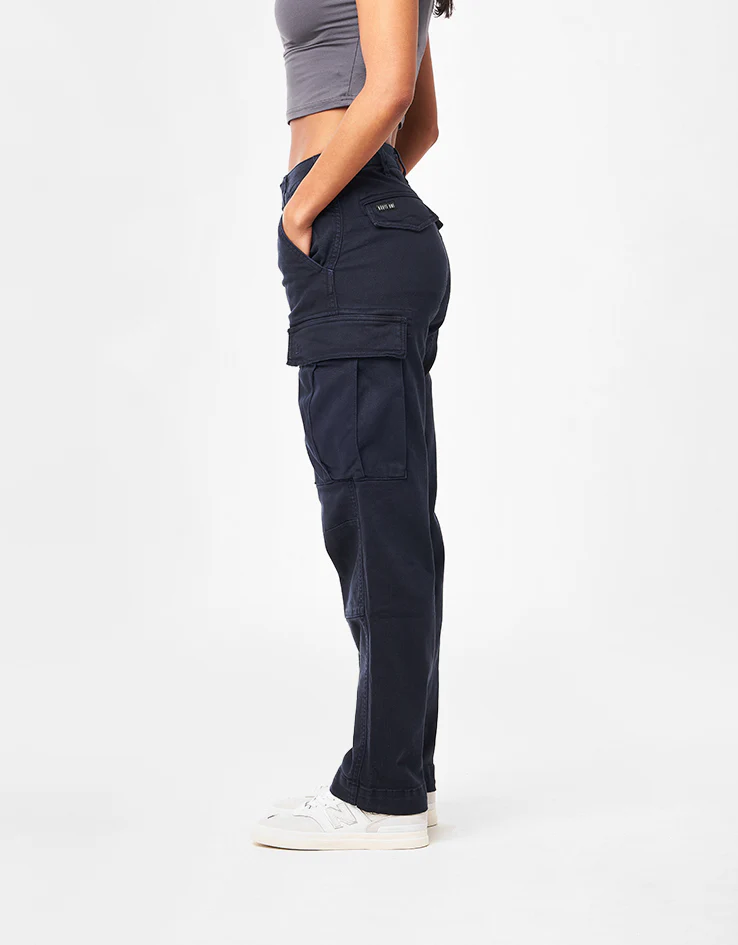 Route One Classic Cargo Pants - Navy - Image 9