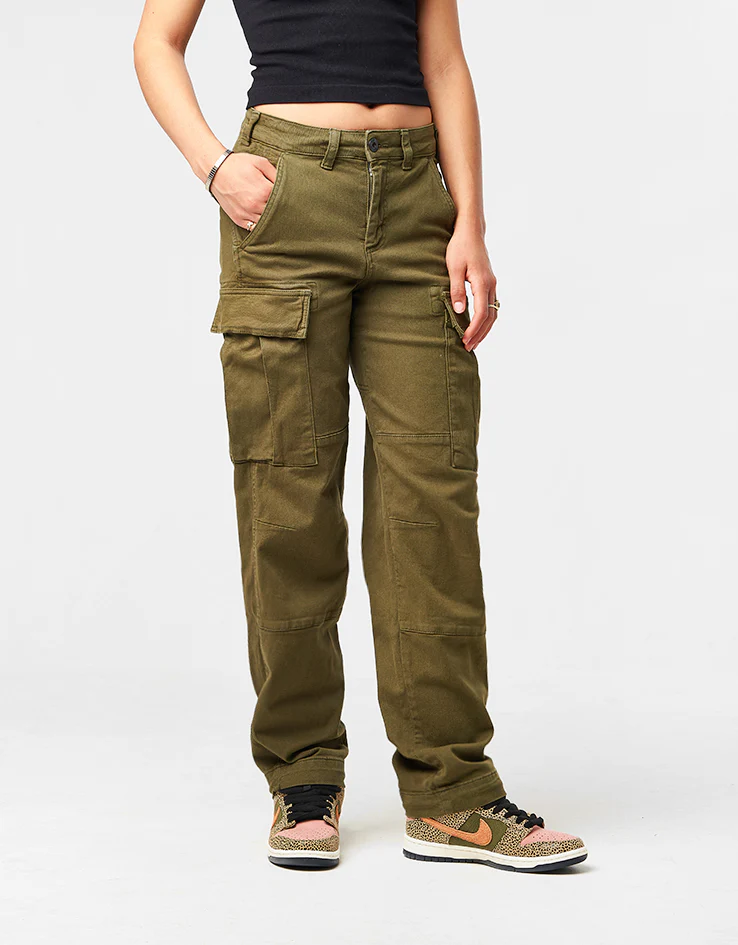 Route One Classic Cargo Pants - Olive - Image 8