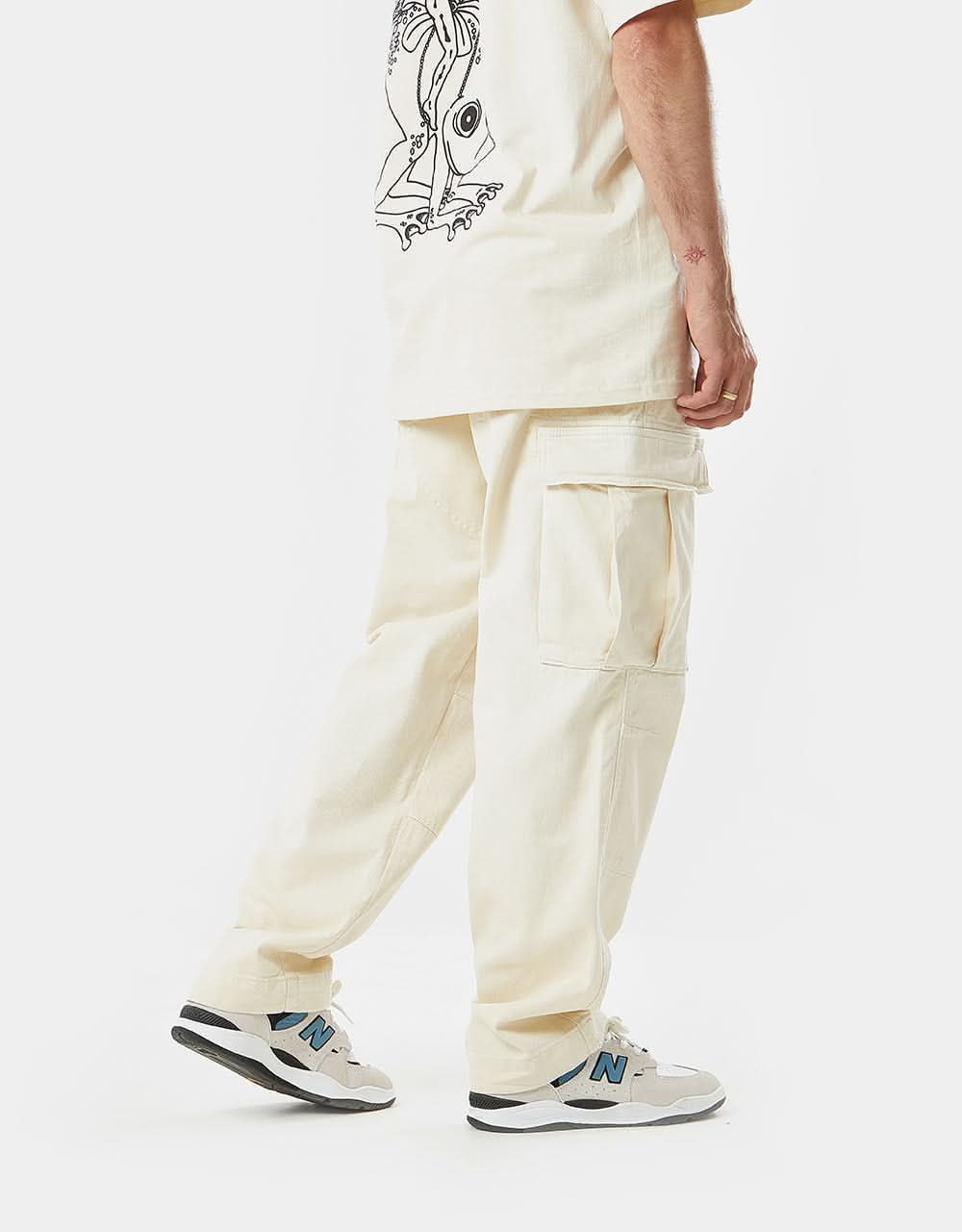 Route One Classic Cargo Pants - Stone - Image 4