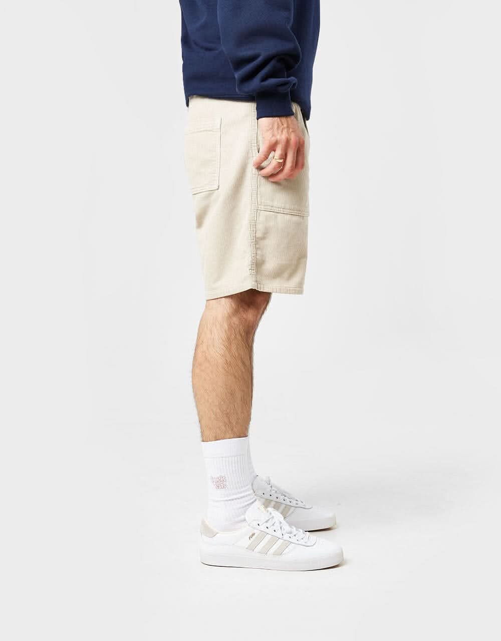 Route One Classic Cord Shorts - Khaki - Image 3