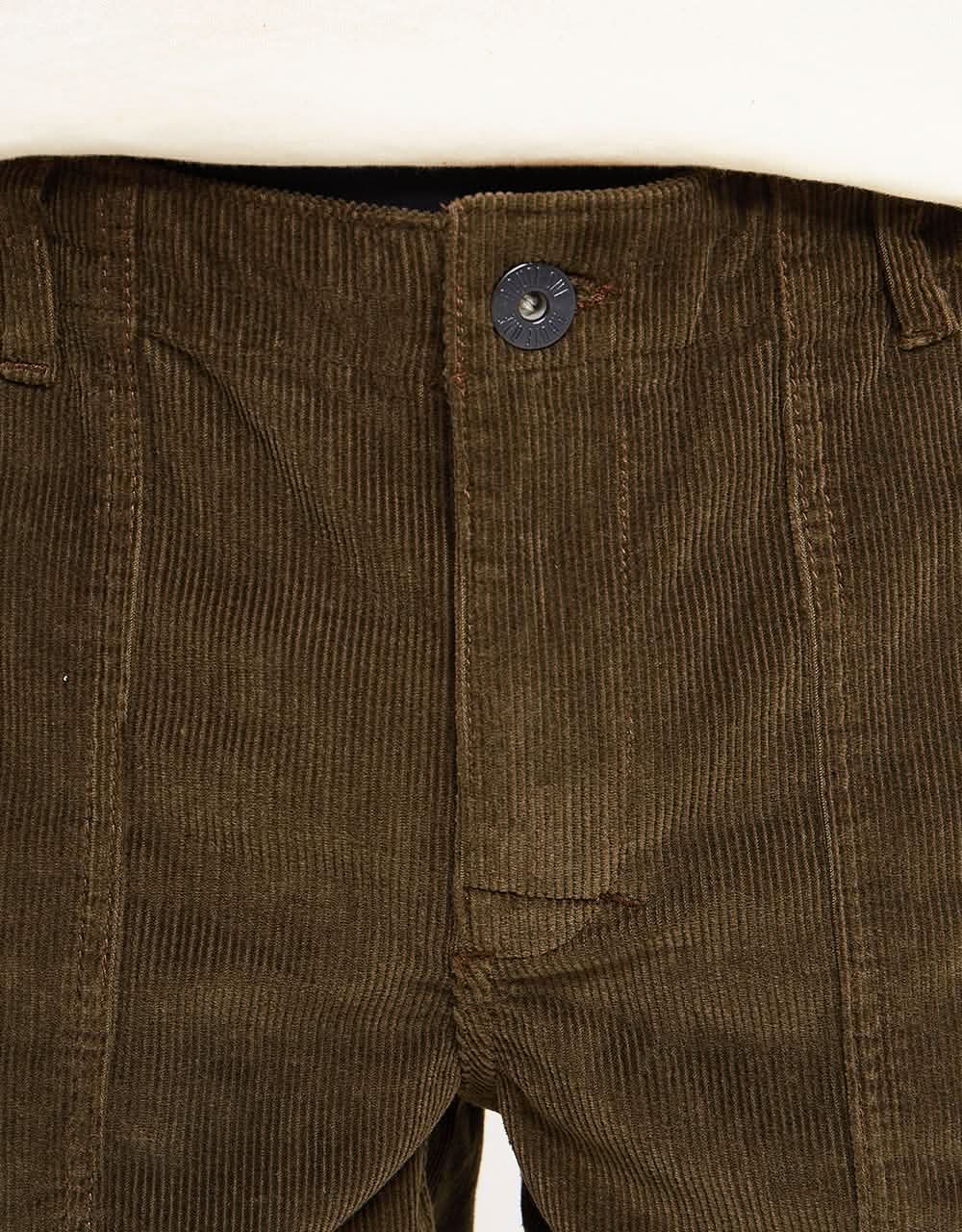 Route One Classic Cord Shorts - Olive - Image 5