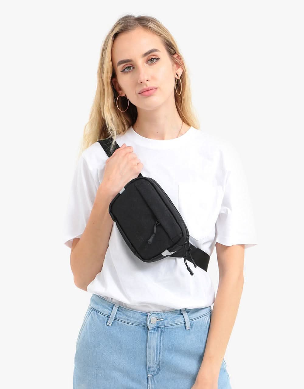 Route One Classic Cross Body Bag - Black - Image 2