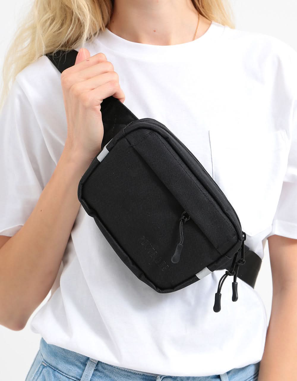 Route One Classic Cross Body Bag - Black - Image 6