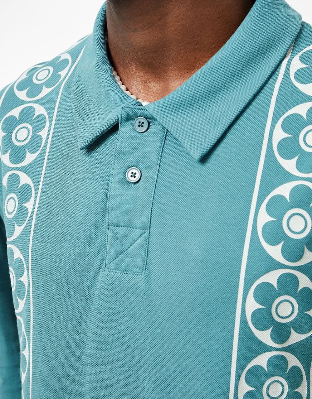 Route One Classic Pique Polo Shirt - Majolica - Image 2