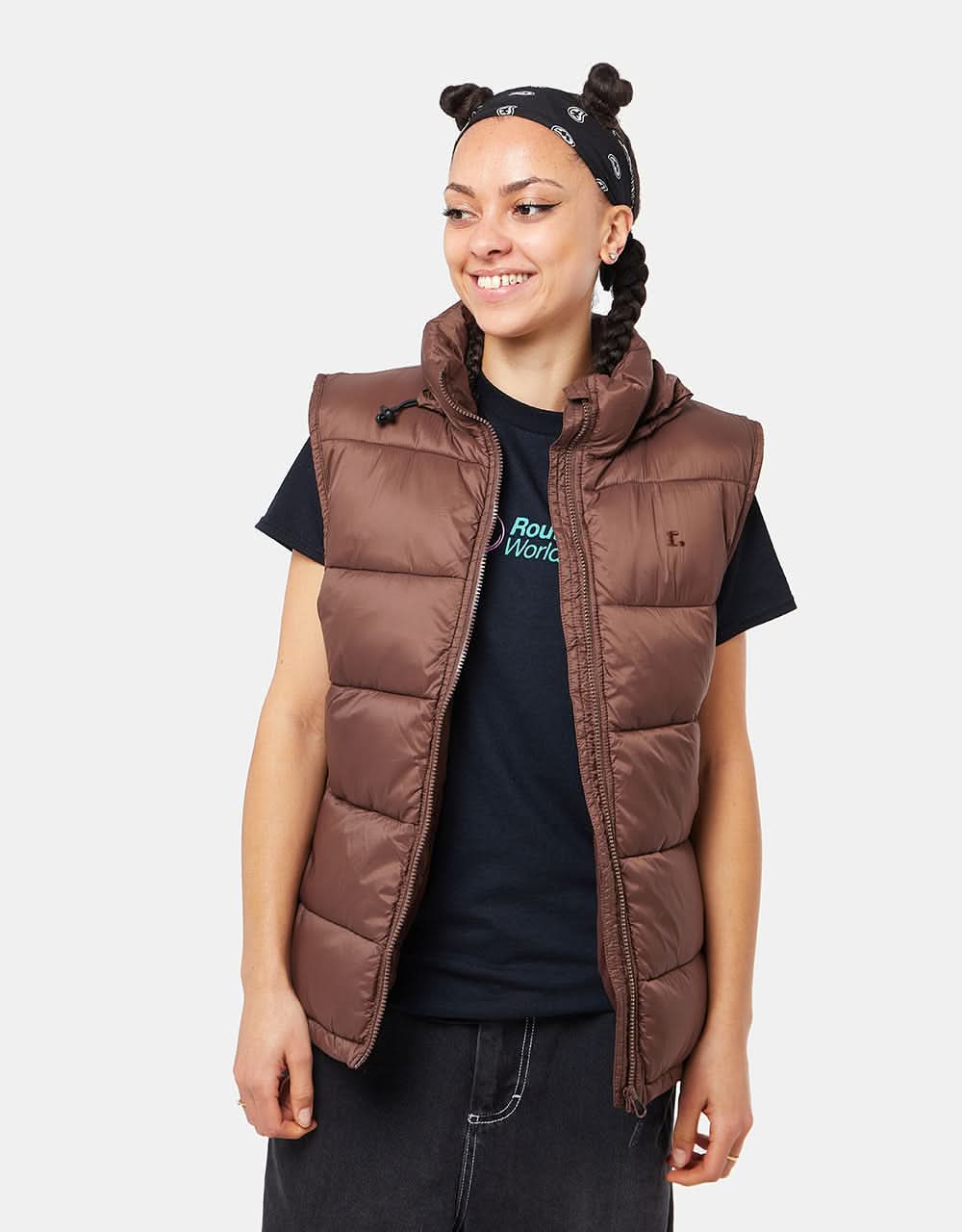 Route One Classic Puffer Gilet - Capuccino - Image 15