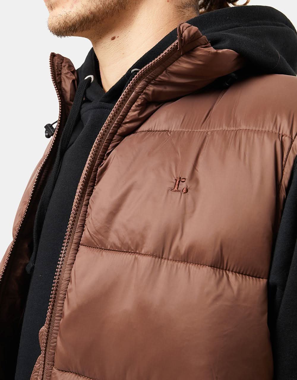 Route One Classic Puffer Gilet - Capuccino - Image 2