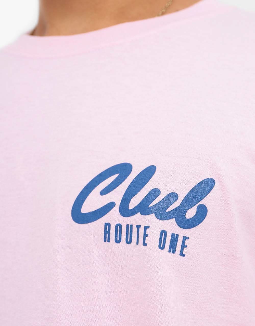 Route One Club T-Shirt - Light Pink - Image 3