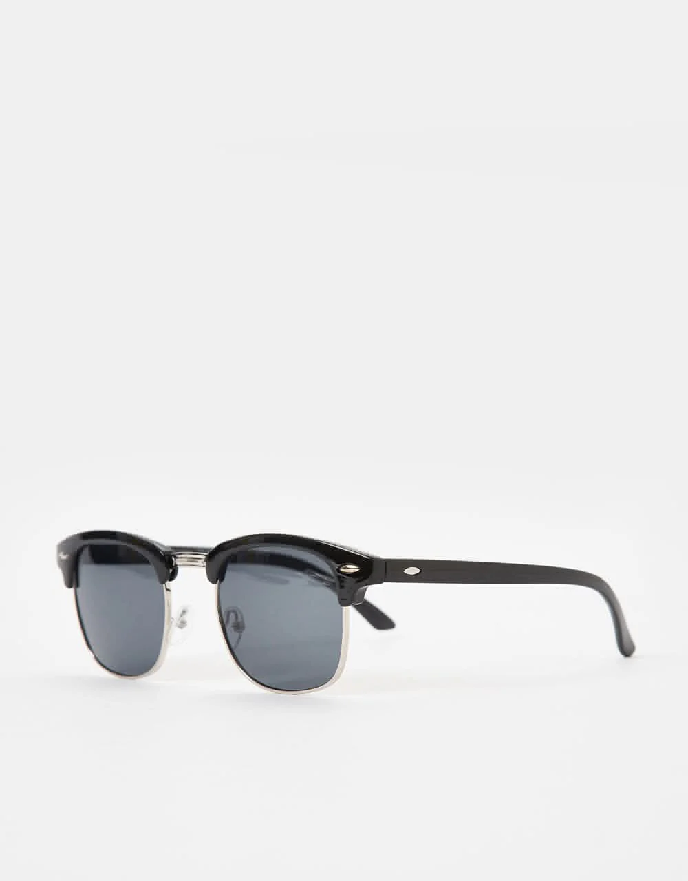 Route One Clubmaster Sunglasses - Black - Image 2