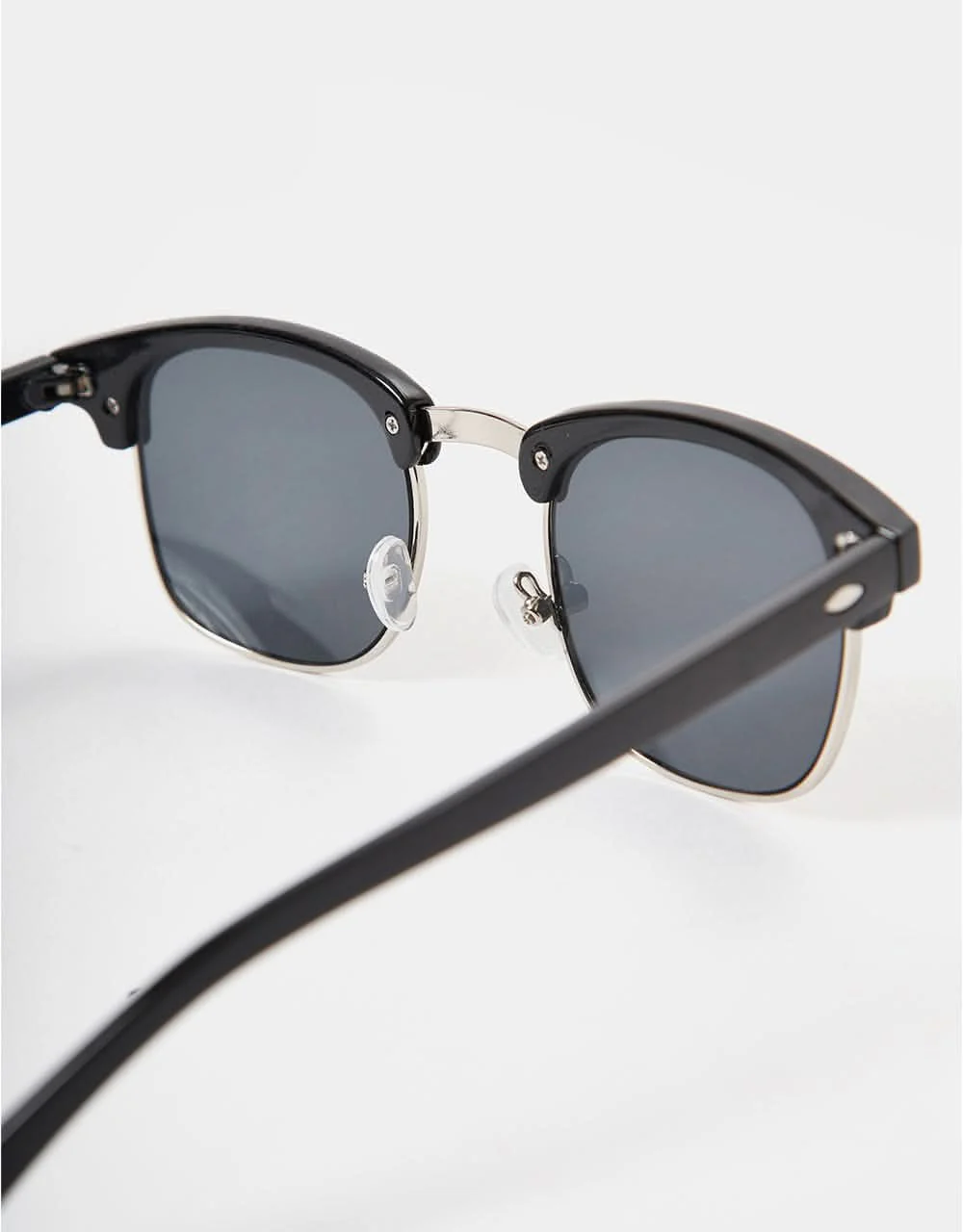 Route One Clubmaster Sunglasses - Black - Image 4