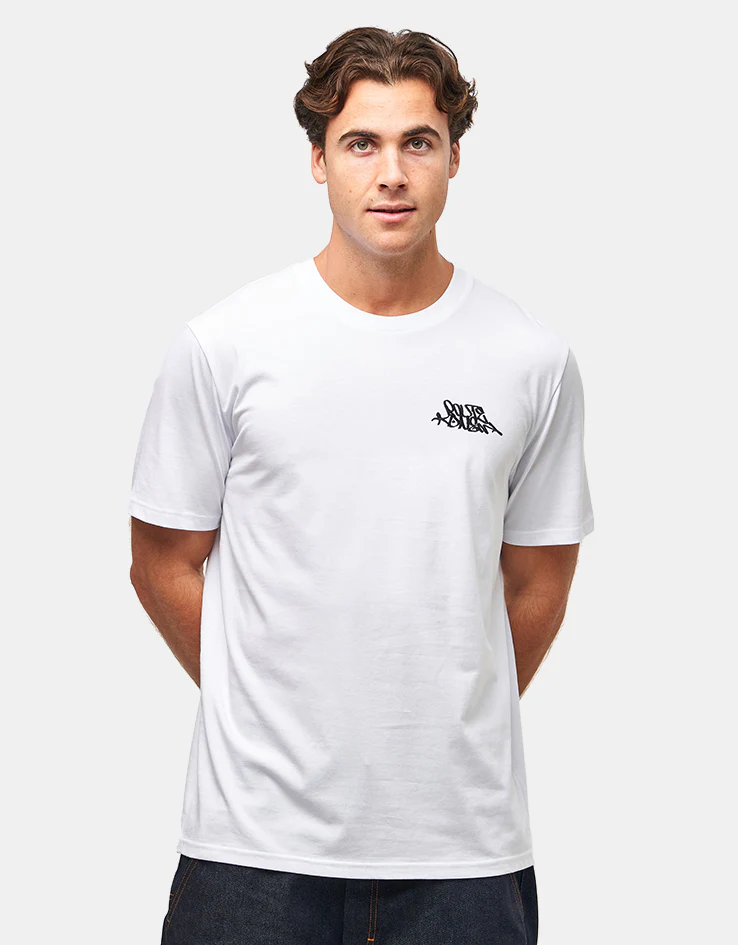 Route One Collect Call Organic T-Shirt - White - Image 2