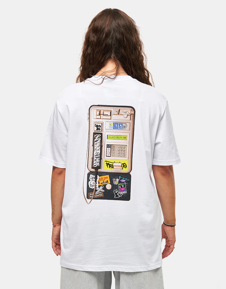 Route One Collect Call Organic T-Shirt - White - Image 3