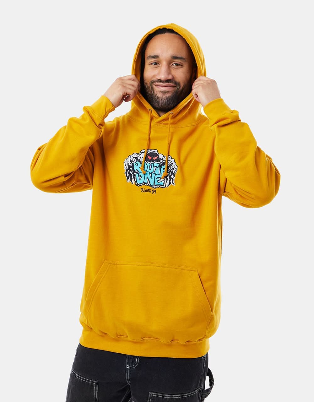 Route One Conjurer Midweight Pullover Hoodie - Mustard