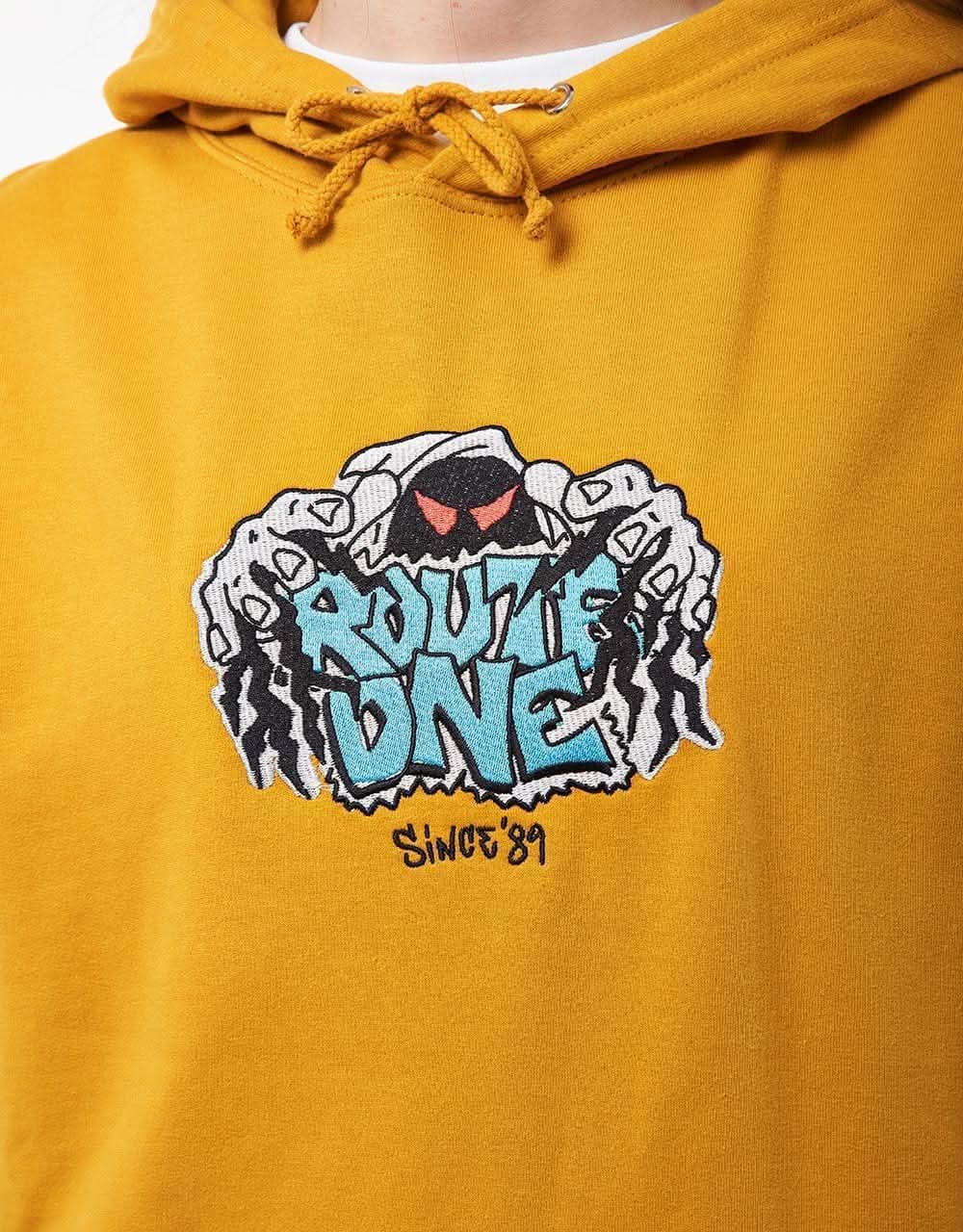Route One Conjurer Midweight Pullover Hoodie - Mustard - Image 7
