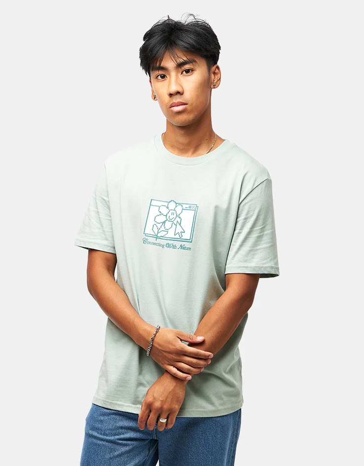 Route One Connecting With Nature Organic T-Shirt - Aloe