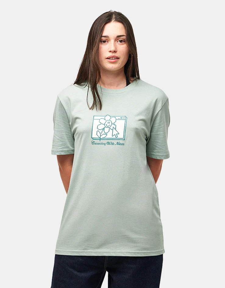 Route One Connecting With Nature Organic T-Shirt - Aloe - Image 4
