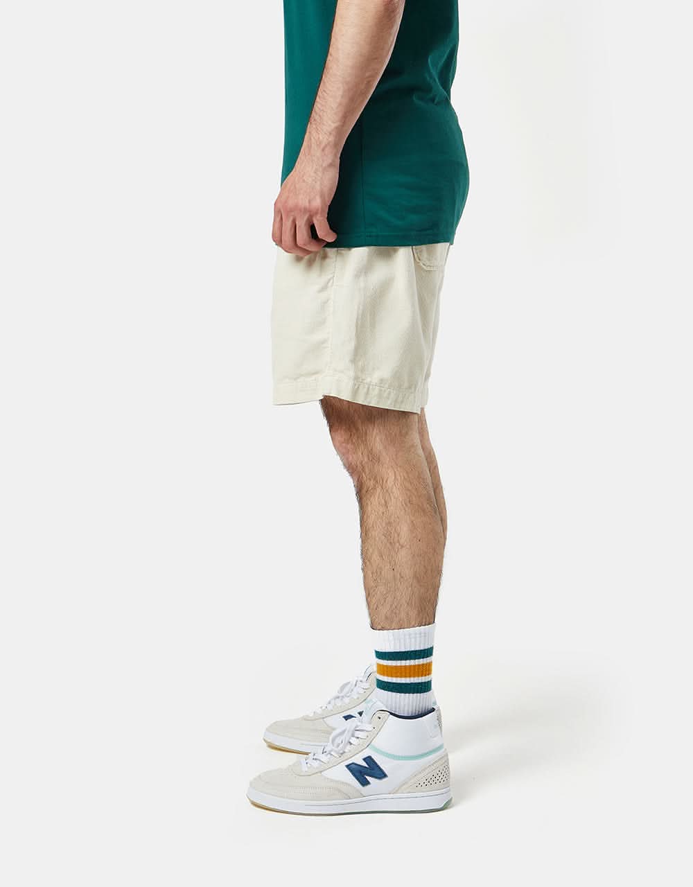Route One Cord Volley Shorts - Natural - Image 2