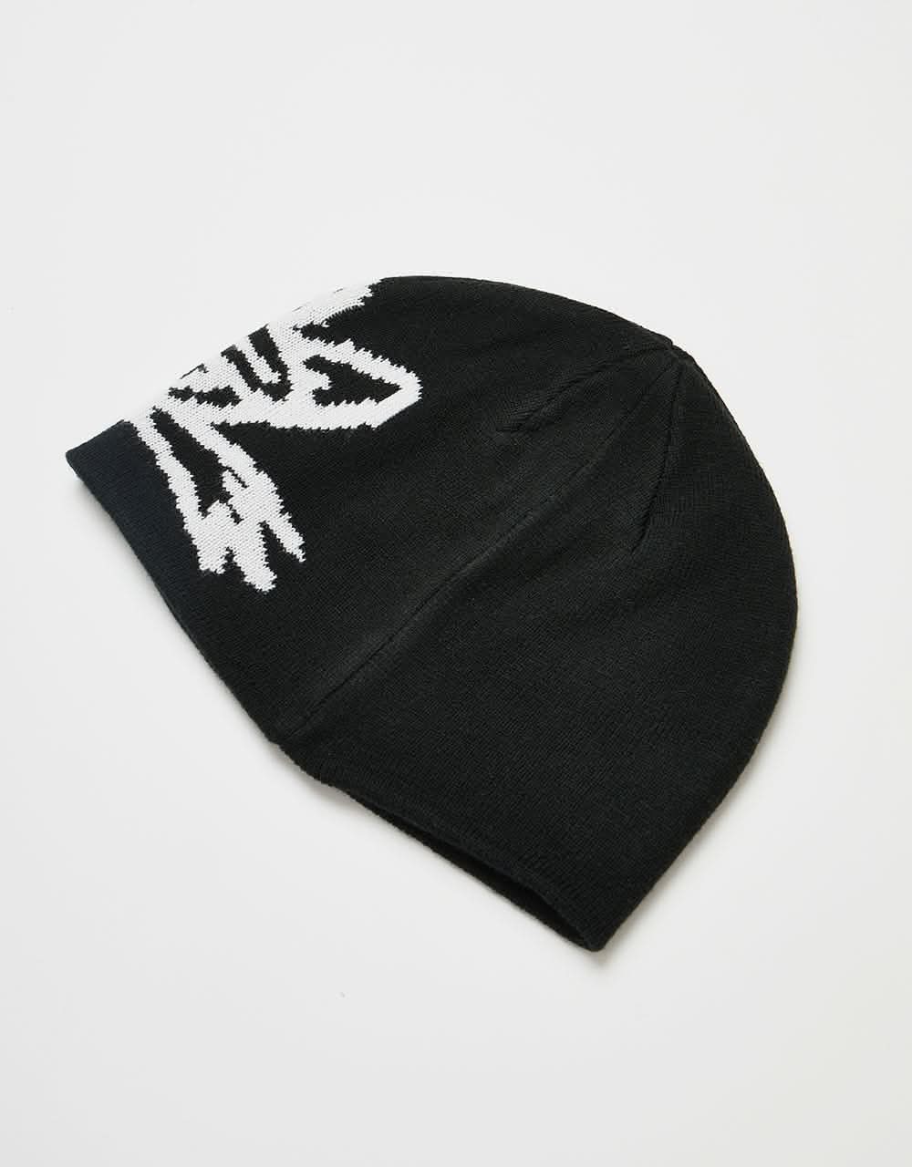 Route One Croak Cuffless Beanie - Black/White - Image 3