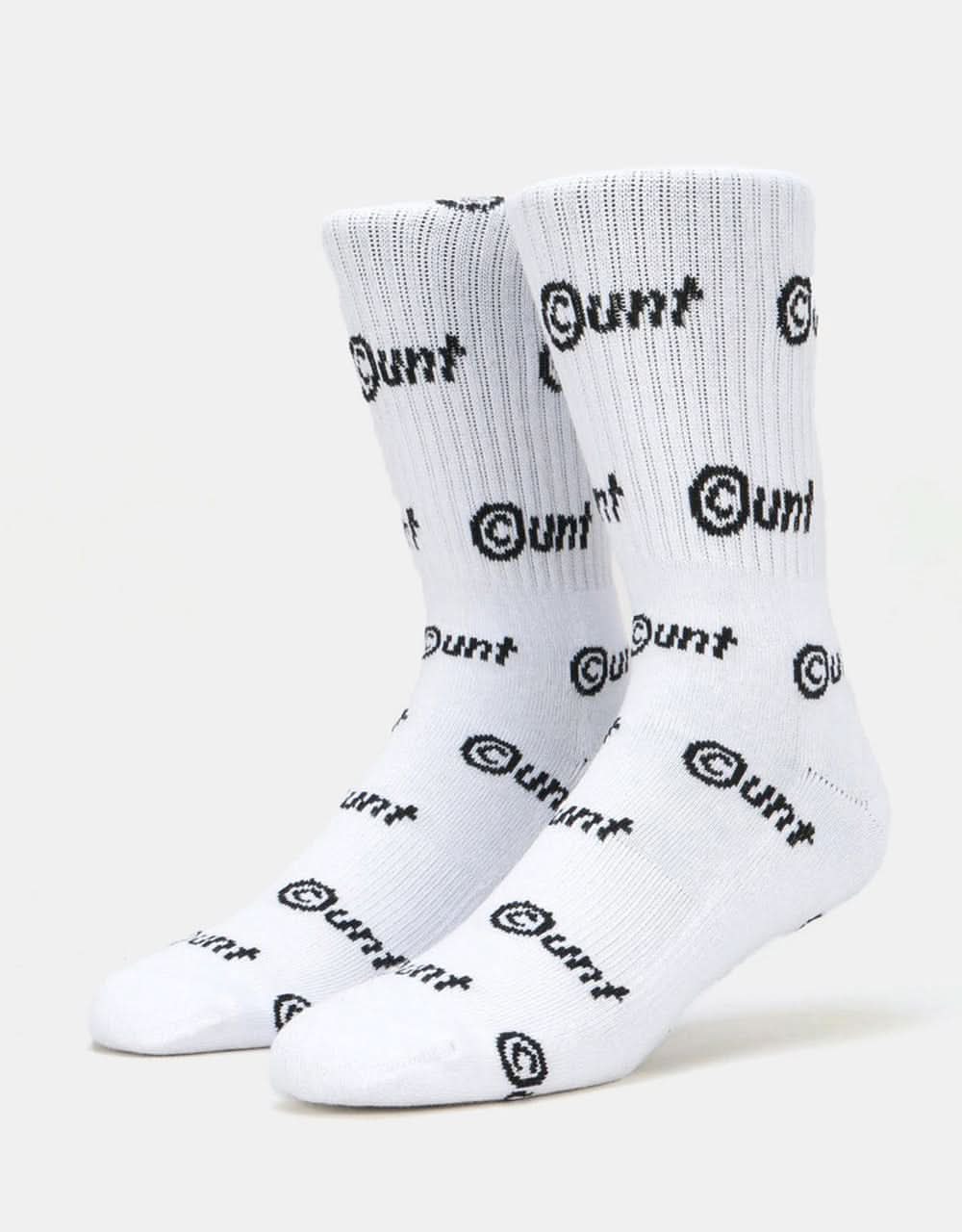 Route One C-UNT Crew Socks - White