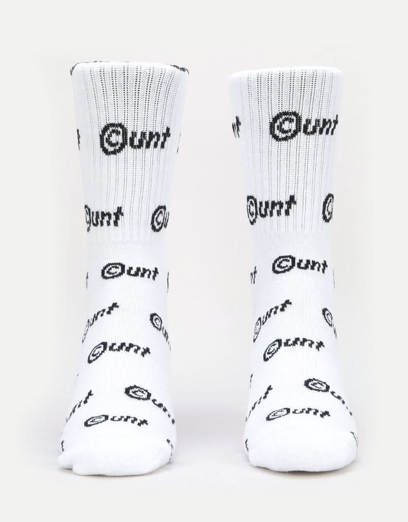 Route One C-UNT Crew Socks - White - Image 2