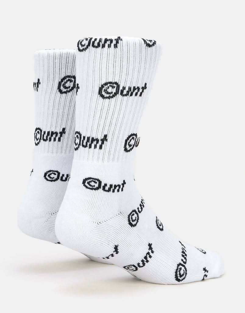 Route One C-UNT Crew Socks - White - Image 5