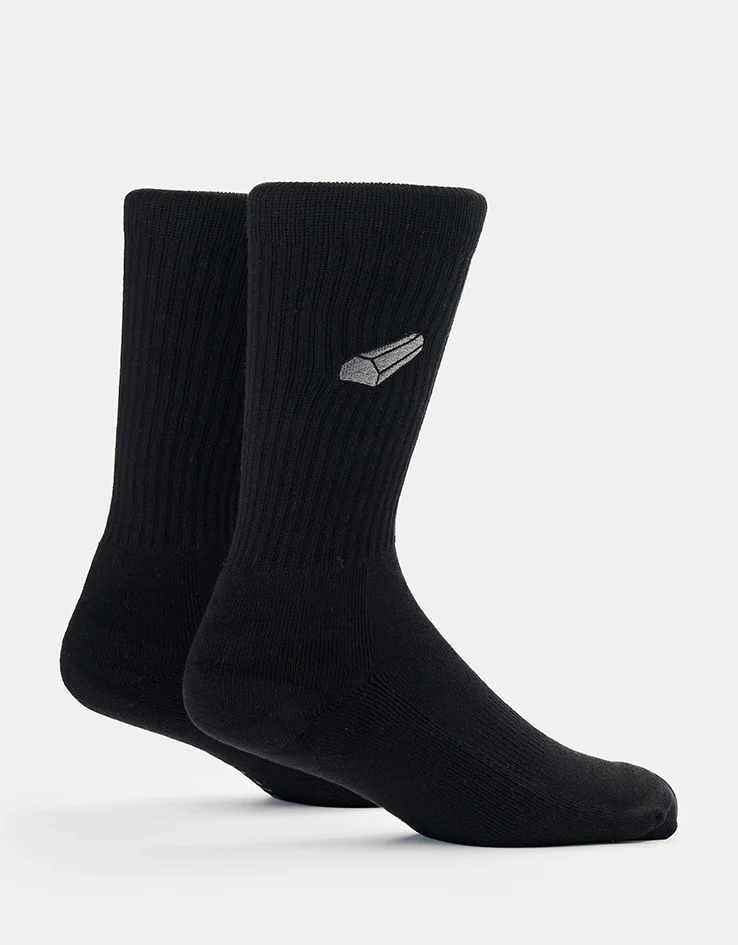 Route One Curb Crew Socks - Black - Image 3