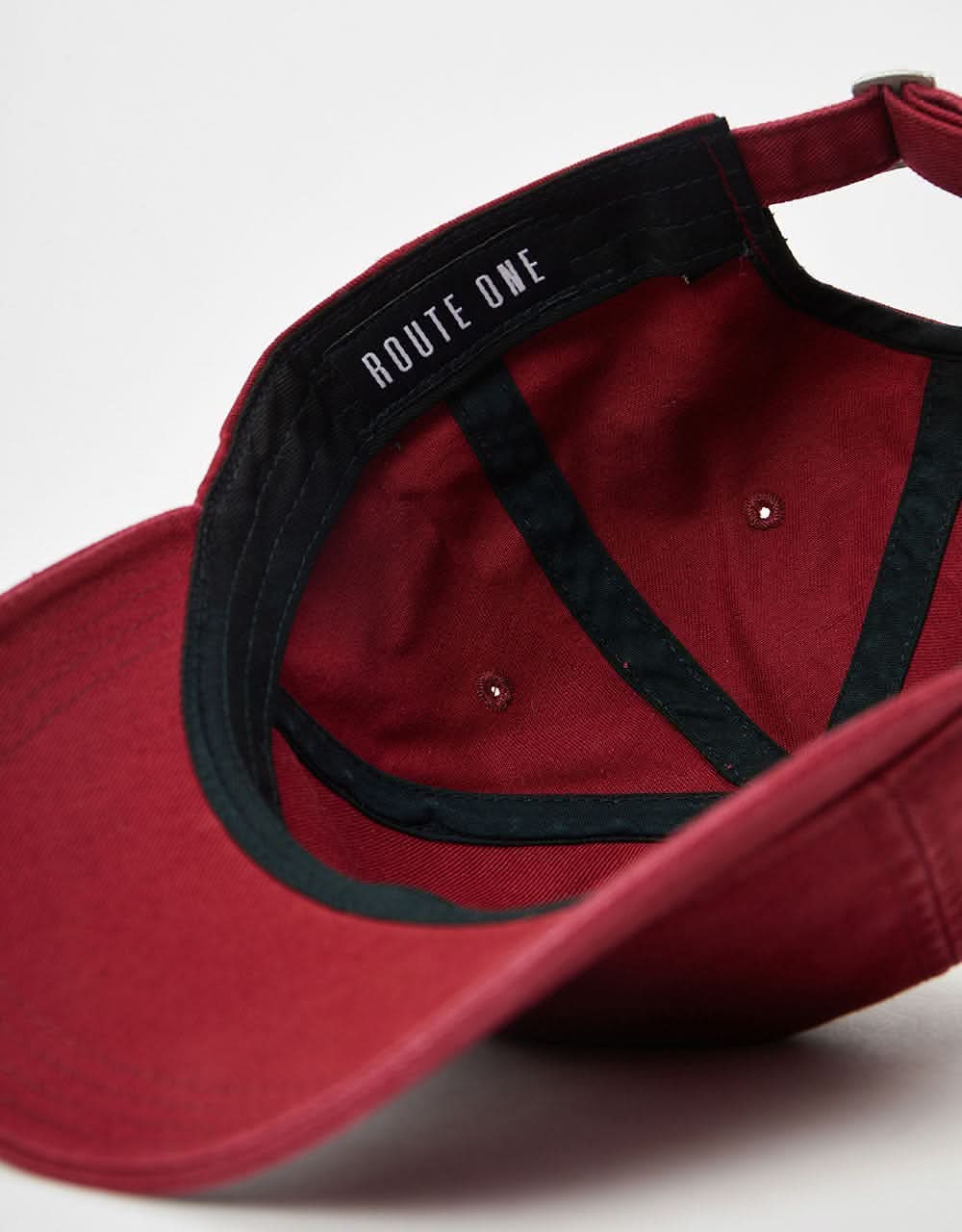 Route One Dad Cap - Burgundy - Image 4