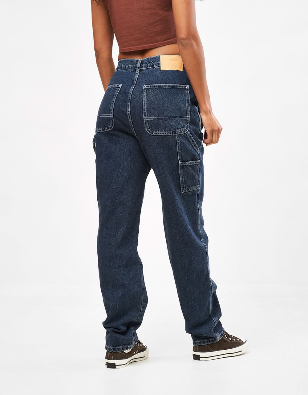 Route One Denim Carpenter Pants  - Dark Wash - Image 8