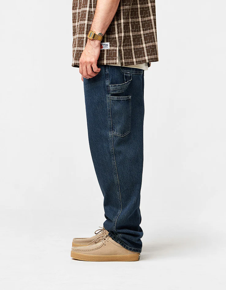 Route One Denim Carpenter Pants  - Light Wash - Image 3
