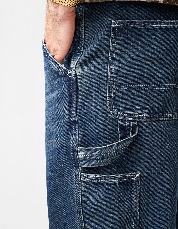 Route One Denim Carpenter Pants  - Light Wash - Image 4
