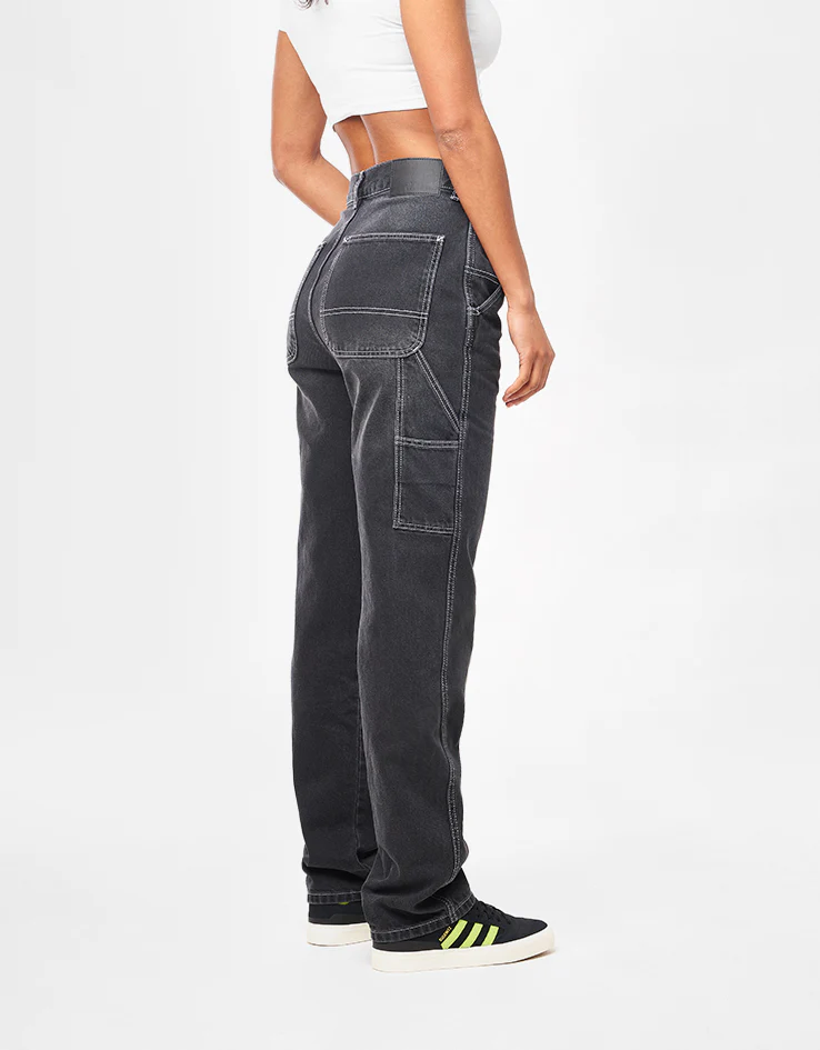 Route One Denim Carpenter Pants  - Washed Black - Image 13