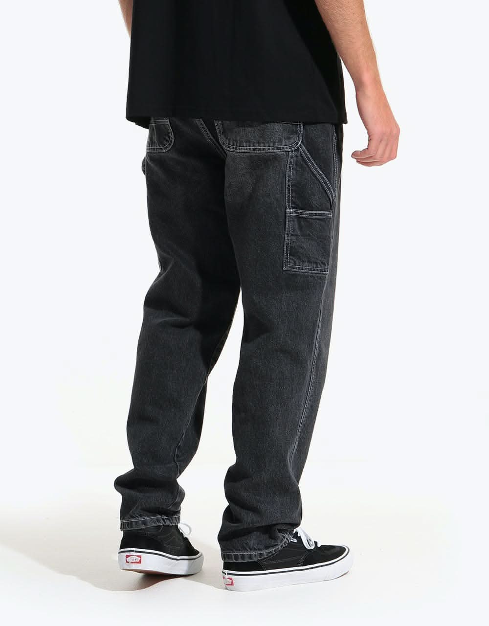 Route One Denim Carpenter Pants  - Washed Black - Image 4