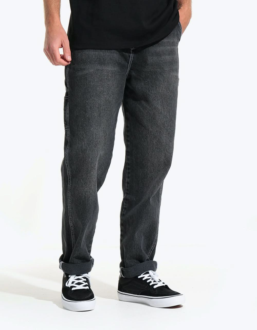 Route One Denim Carpenter Pants  - Washed Black - Image 9