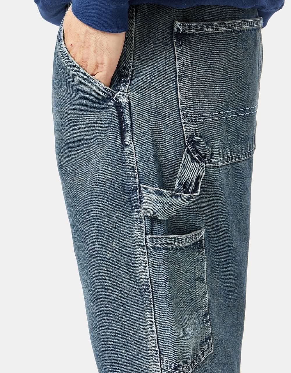 Route One Denim Carpenter Shorts - Light Wash - Image 5