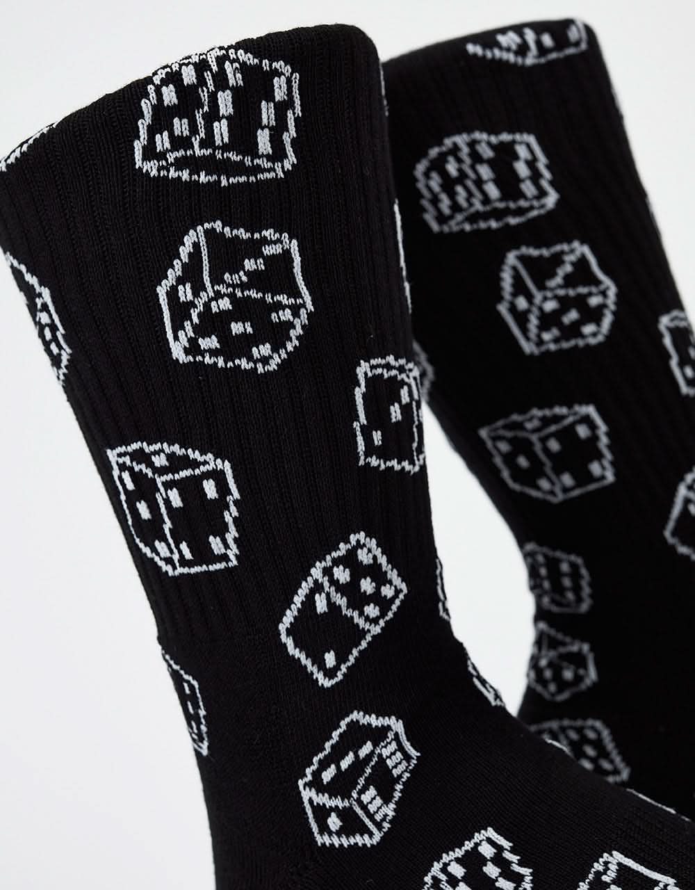 Route One Dice Crew Socks - Black - Image 2