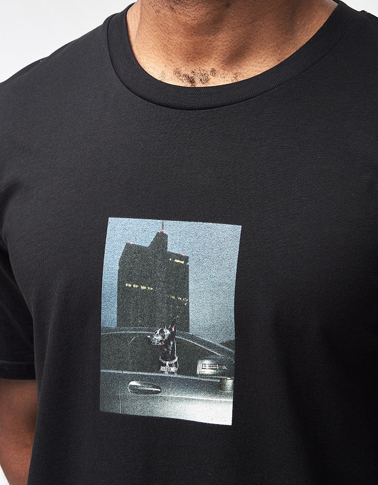 Route One Doberman Organic T-Shirt - Black - Image 3