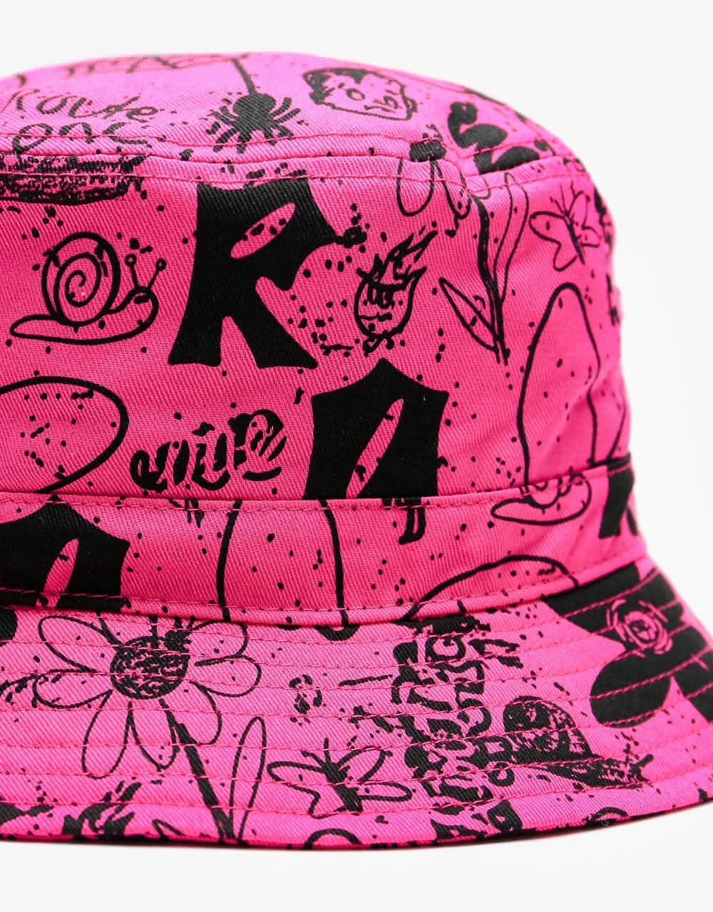 Route One Doodle Bucket Hat - Berry - Image 5