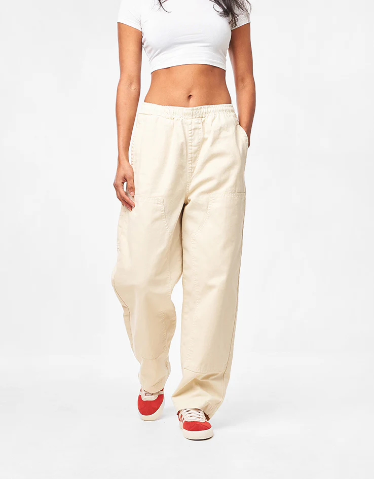 Route One Double Knee Heavyweight Canvas Pants - Angora - Image 12