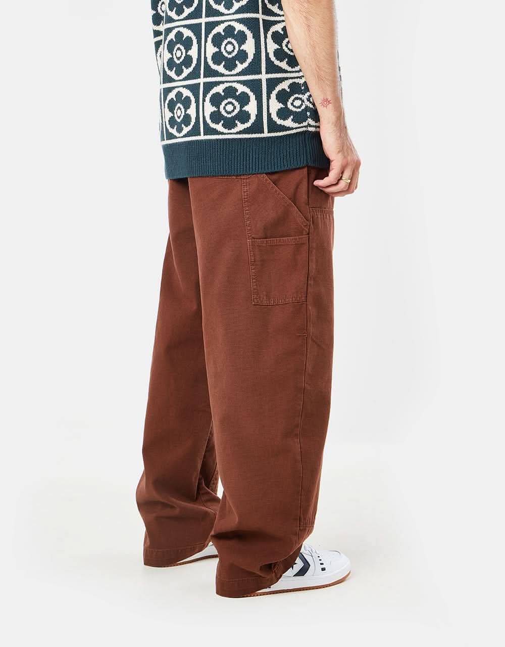 Route One Double Knee Heavyweight Canvas Pants - Cappuccino - Image 3