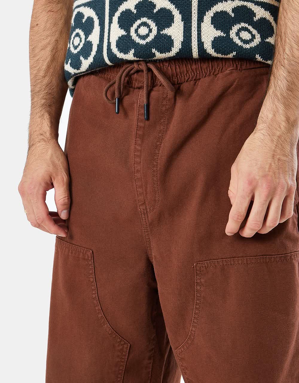 Route One Double Knee Heavyweight Canvas Pants - Cappuccino - Image 4
