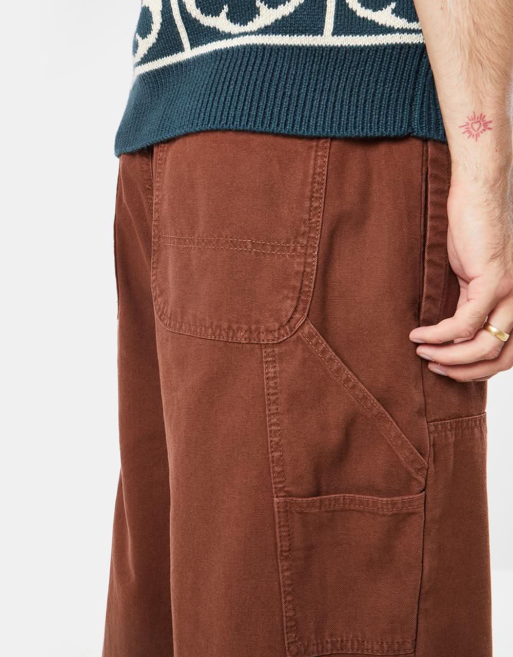 Route One Double Knee Heavyweight Canvas Pants - Cappuccino - Image 5