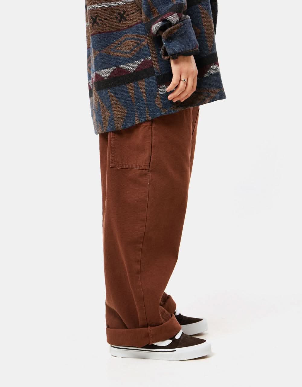 Route One Double Knee Heavyweight Canvas Pants - Cappuccino - Image 9