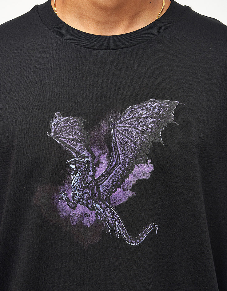 Route One Drago Organic T-Shirt - Black - Image 3