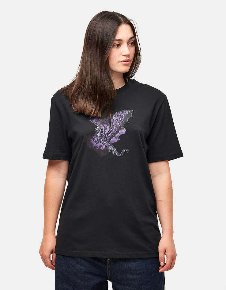 Route One Drago Organic T-Shirt - Black - Image 4