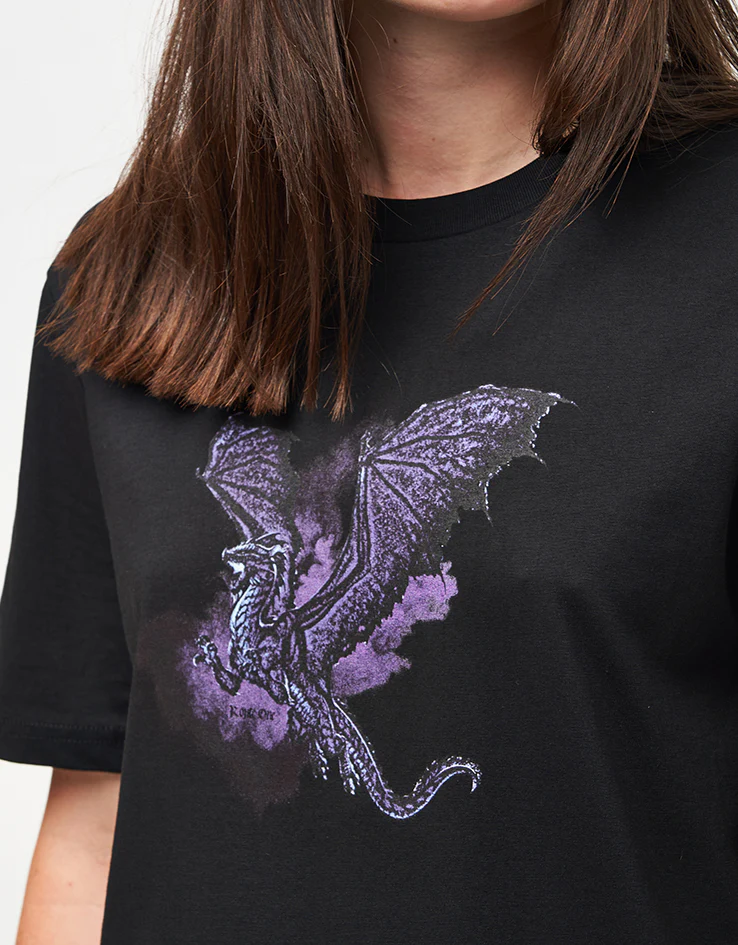 Route One Drago Organic T-Shirt - Black - Image 6